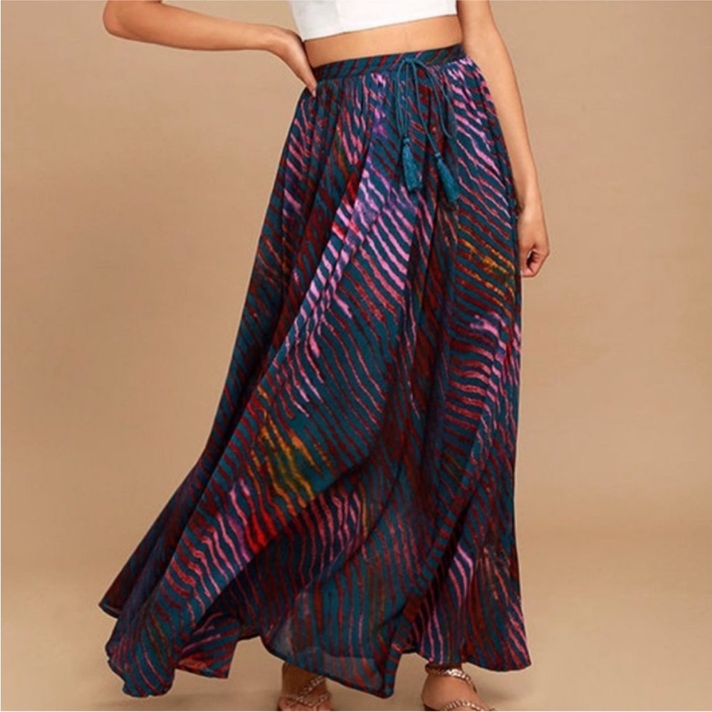 Free People True To You Multicolor Maxi Skirt - Picture 2 of 8